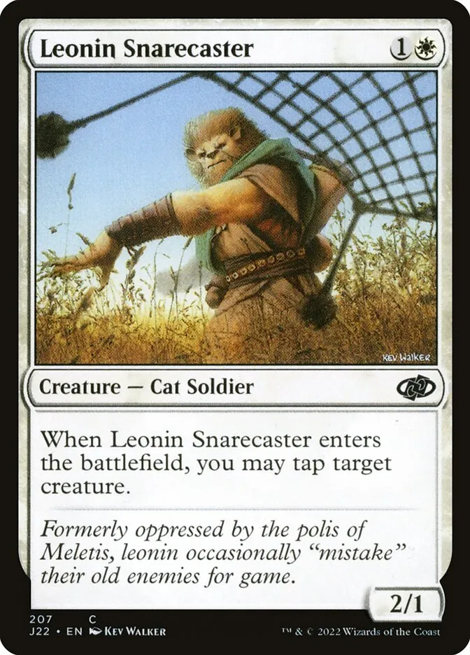 2022 Jumpstart 2022 Leonin Snarecaster #207 common card image