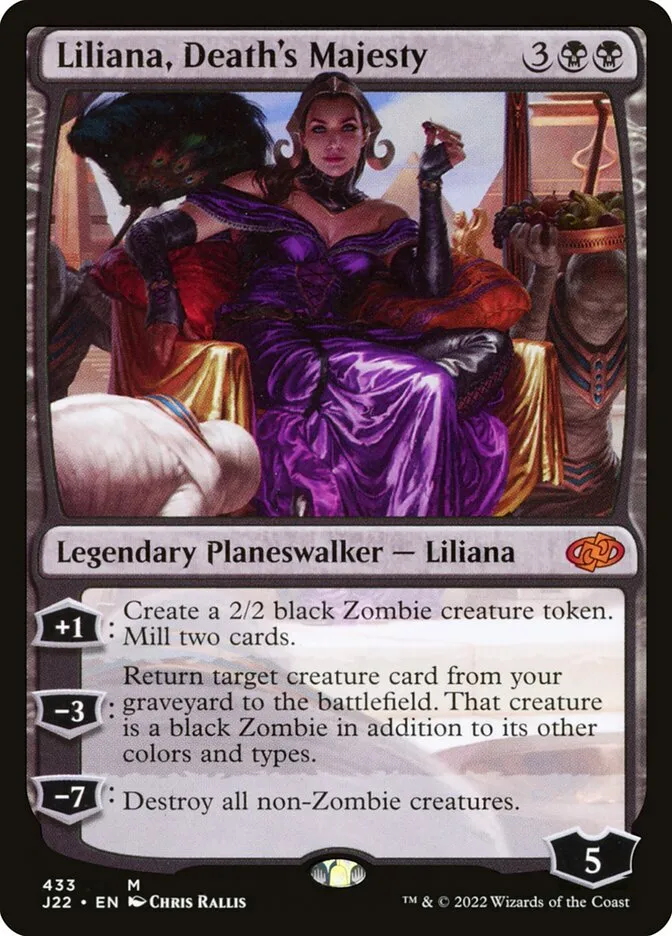 2022 Jumpstart 2022 Liliana, Death's Majesty #433 mythic card image