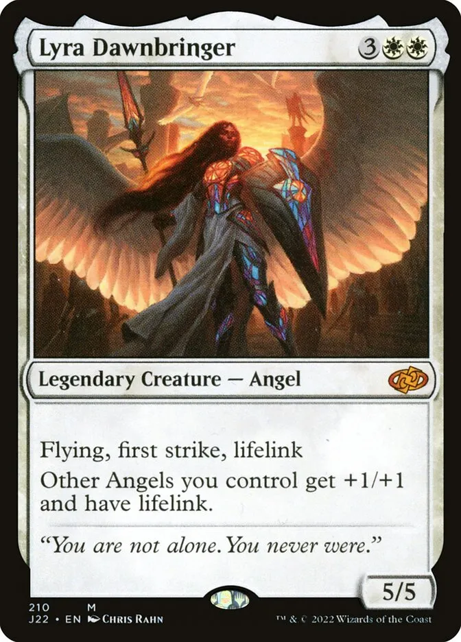2022 Jumpstart 2022 Lyra Dawnbringer #210 mythic card image