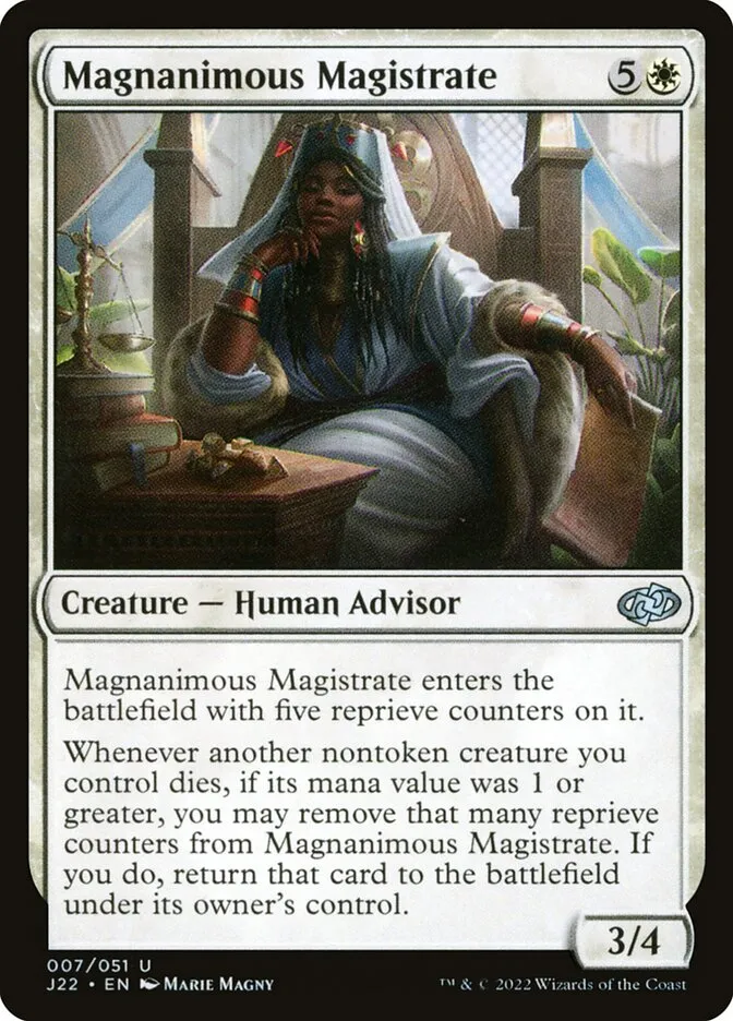 2022 Jumpstart 2022 Magnanimous Magistrate #7 uncommon card image