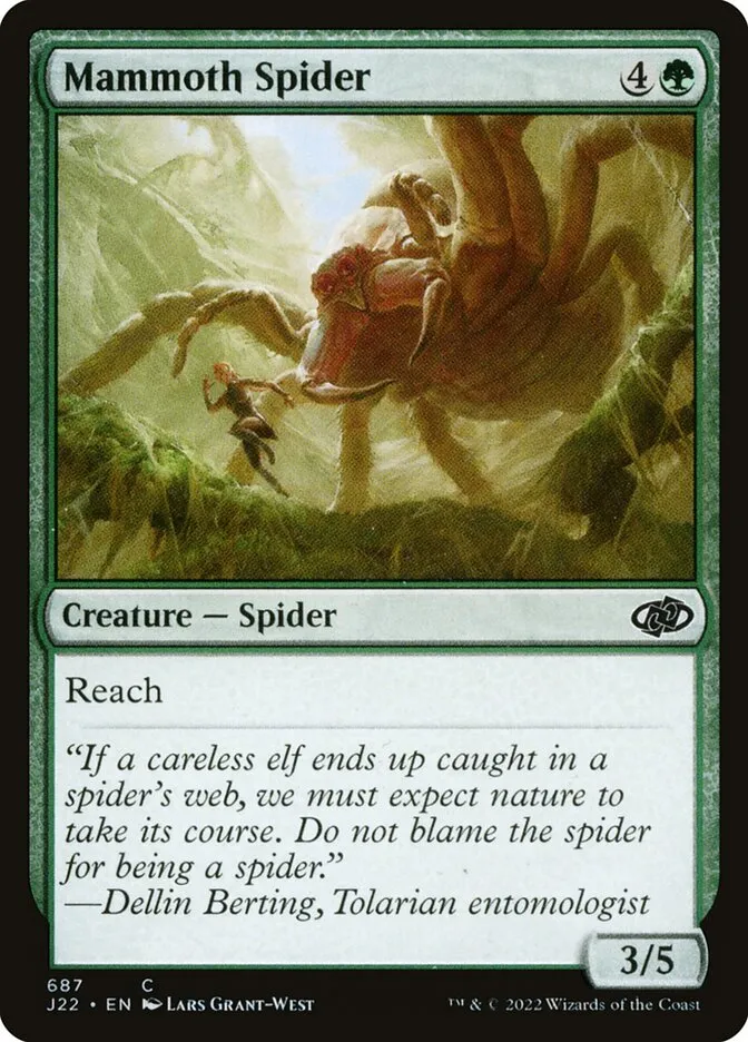 2022 Jumpstart 2022 Mammoth Spider #687 common card image