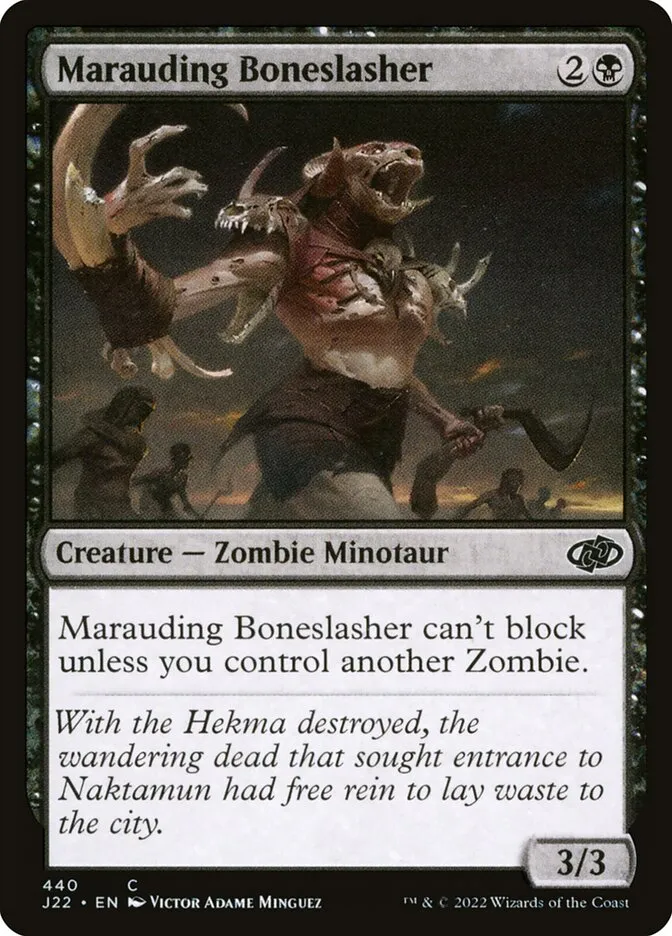 2022 Jumpstart 2022 Marauding Boneslasher #440 common card image