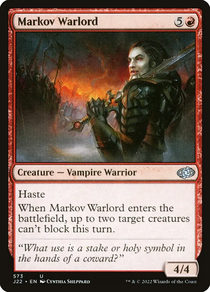 2022 Jumpstart 2022 Markov Warlord #573 uncommon card image