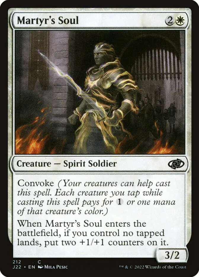 2022 Jumpstart 2022 Martyr's Soul #212 common card image