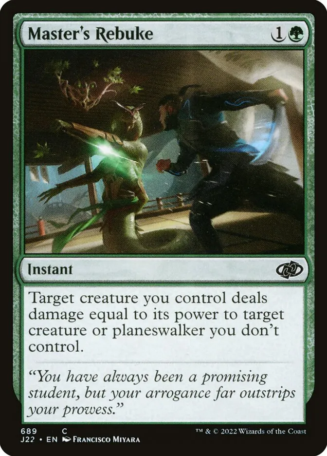 2022 Jumpstart 2022 Master's Rebuke common #689 common card image