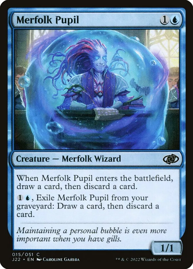 2022 Jumpstart 2022 Merfolk Pupil #15 common card image