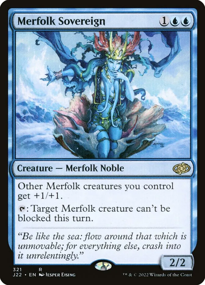 2022 Jumpstart 2022 Merfolk Sovereign #321 rare card image