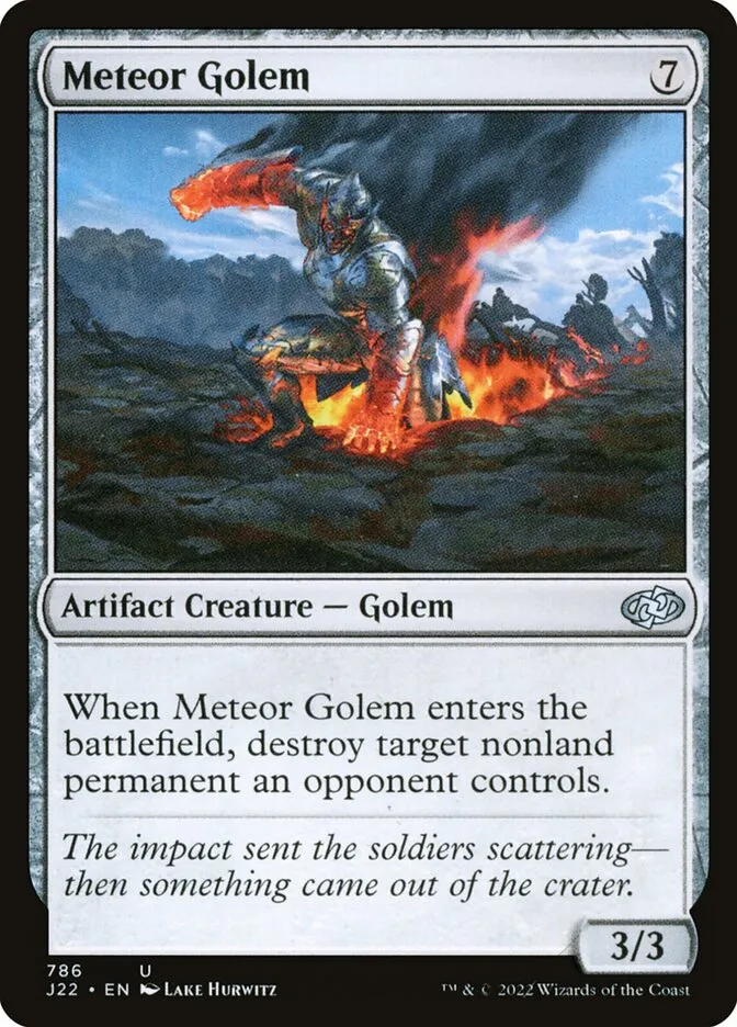 2022 Jumpstart 2022 Meteor Golem #786 uncommon card image