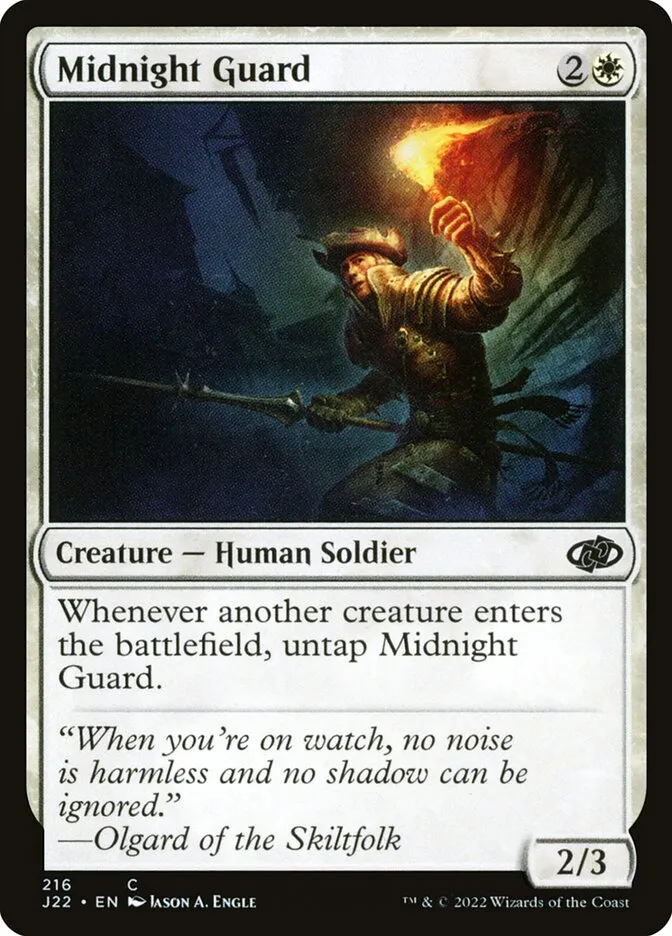 2022 Jumpstart 2022 Midnight Guard #216 common card image
