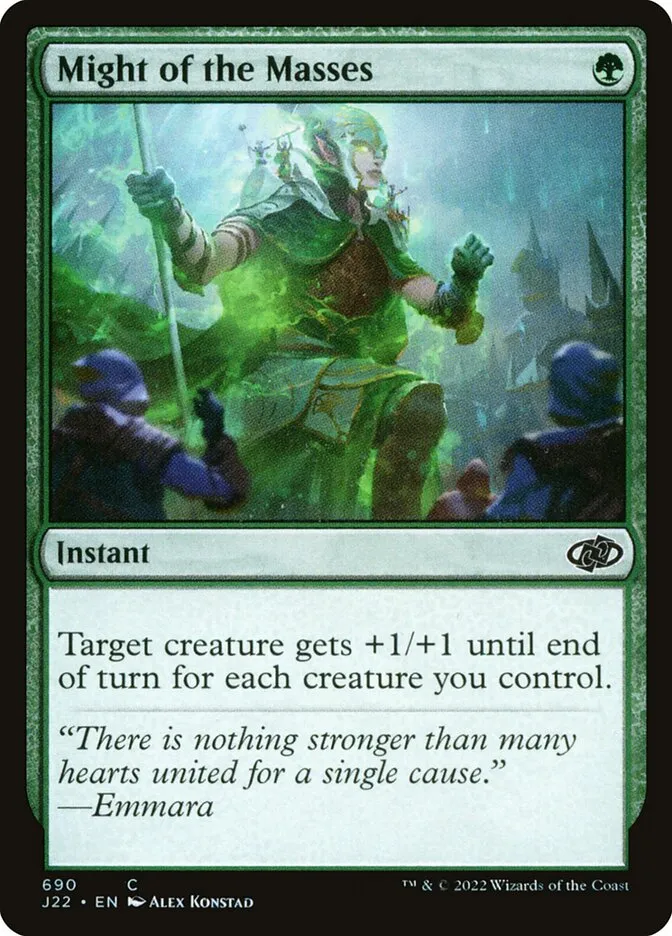 2022 Jumpstart 2022 Might of the Masses #690 common card image