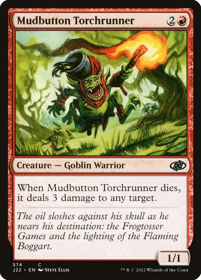 2022 Jumpstart 2022 Mudbutton Torchrunner common #574 common card image