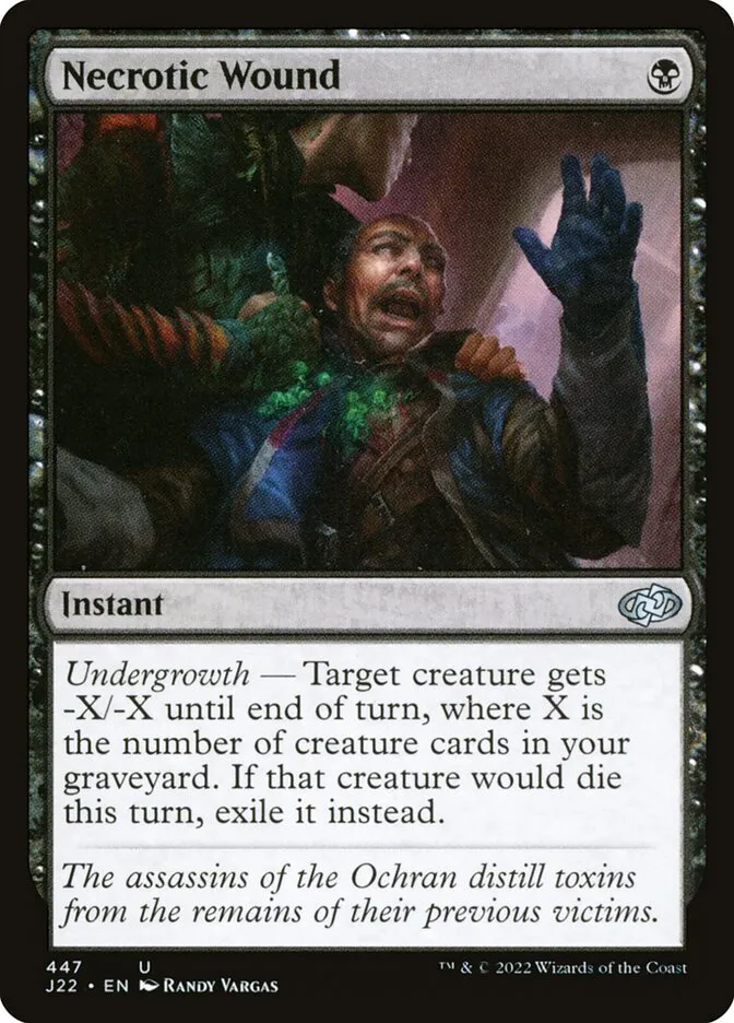 2022 Jumpstart 2022 Necrotic Wound #447 uncommon card image