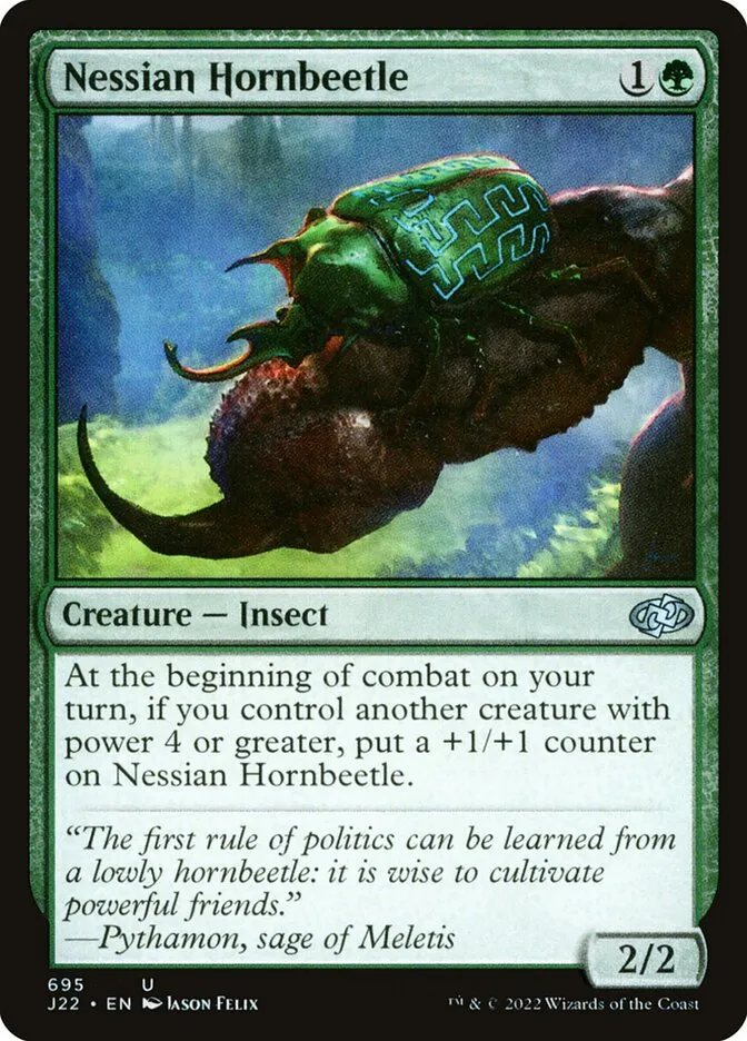 2022 Jumpstart 2022 Nessian Hornbeetle #695 uncommon card image