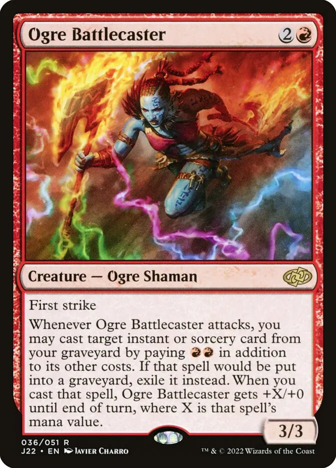 2022 Jumpstart 2022 Ogre Battlecaster #36 rare card image