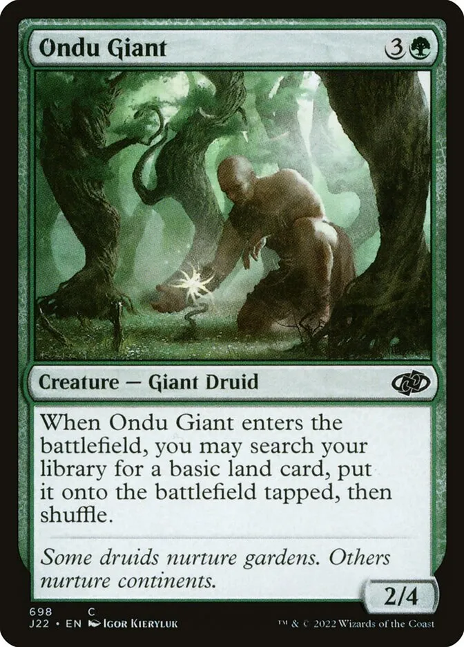 2022 Jumpstart 2022 Ondu Giant #698 common card image