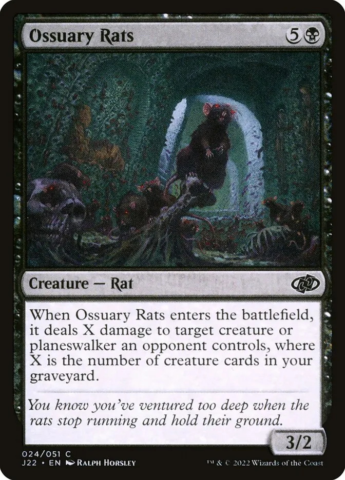 2022 Jumpstart 2022 Ossuary Rats common #24 common card image