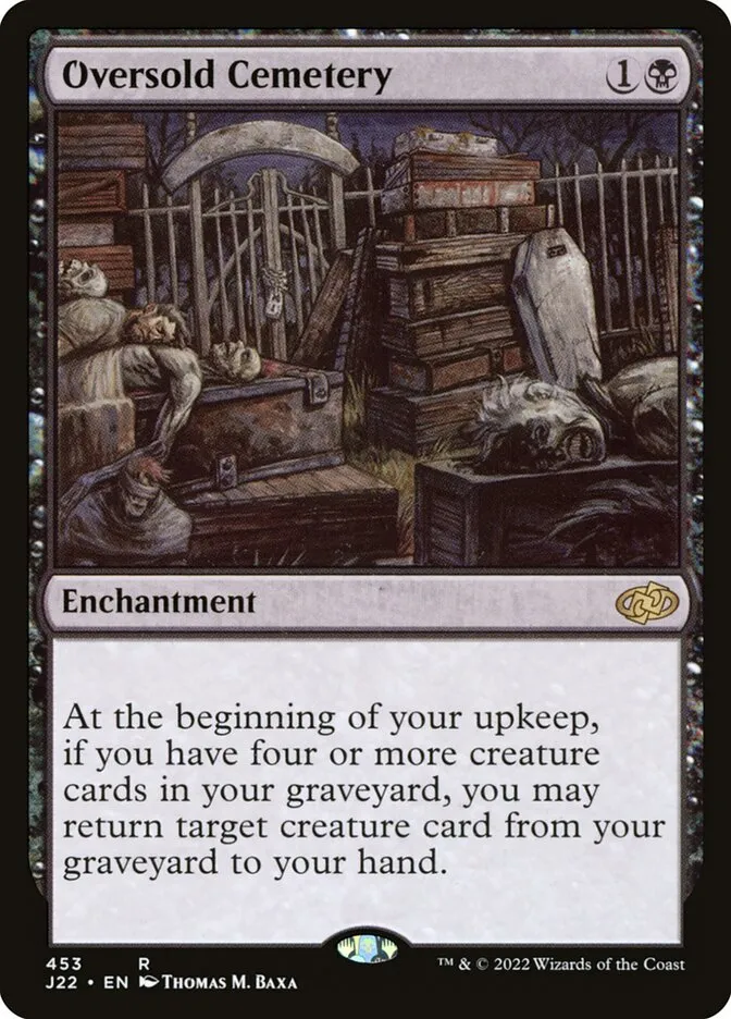 2022 Jumpstart 2022 Oversold Cemetery #453 rare card image