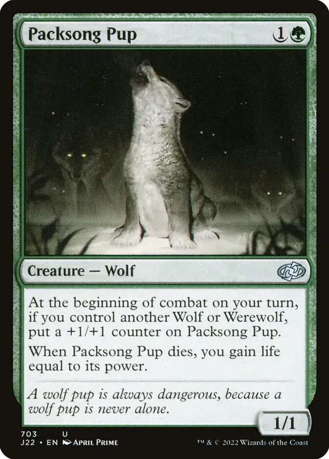 2022 Jumpstart 2022 Packsong Pup #703 uncommon card image