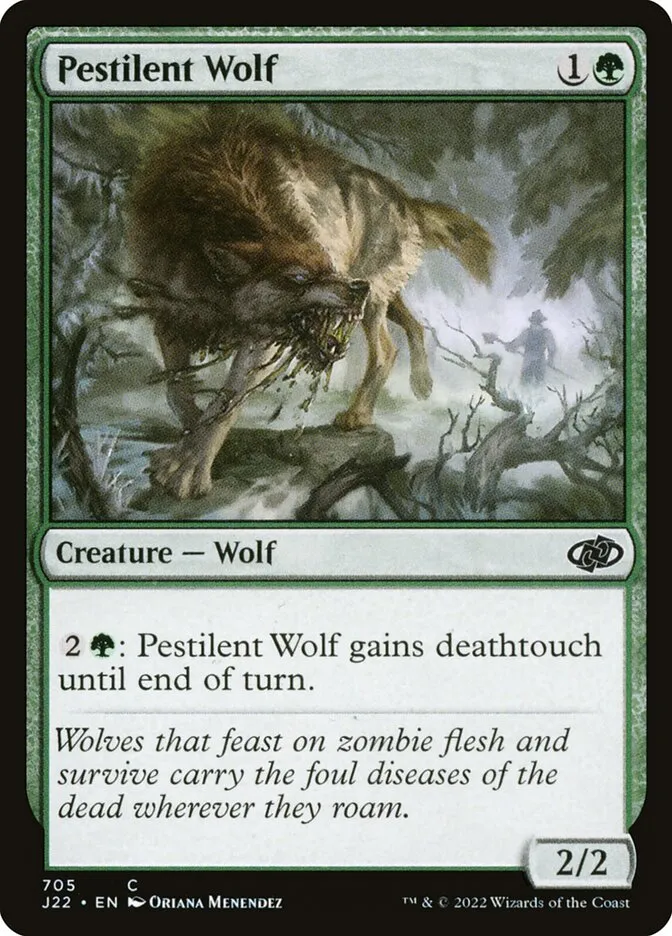 2022 Jumpstart 2022 Pestilent Wolf common #705 common card image