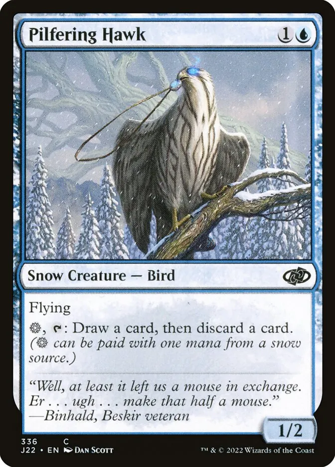 2022 Jumpstart 2022 Pilfering Hawk common #336 common card image