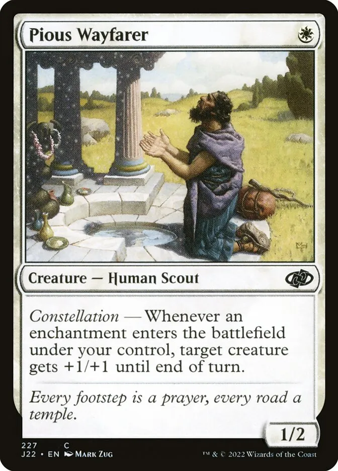 2022 Jumpstart 2022 Pious Wayfarer #227 common card image