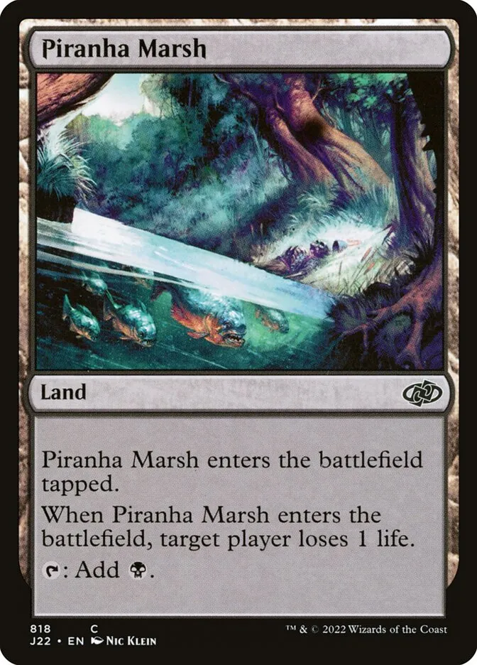 2022 Jumpstart 2022 Piranha Marsh #818 common card image