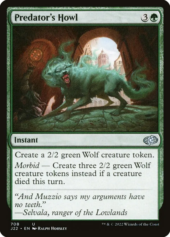 2022 Jumpstart 2022 Predator's Howl #708 uncommon card image