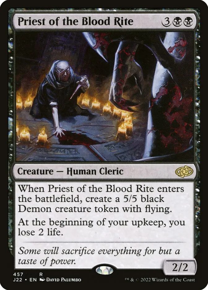 2022 Jumpstart 2022 Priest of the Blood Rite #457 rare card image