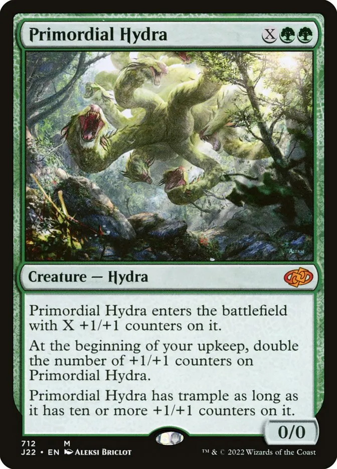 2022 Jumpstart 2022 Primordial Hydra #712 mythic card image