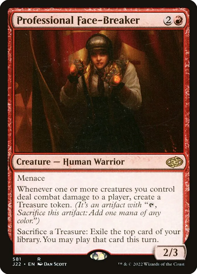 2022 Jumpstart 2022 Professional Face-Breaker #581 rare card image