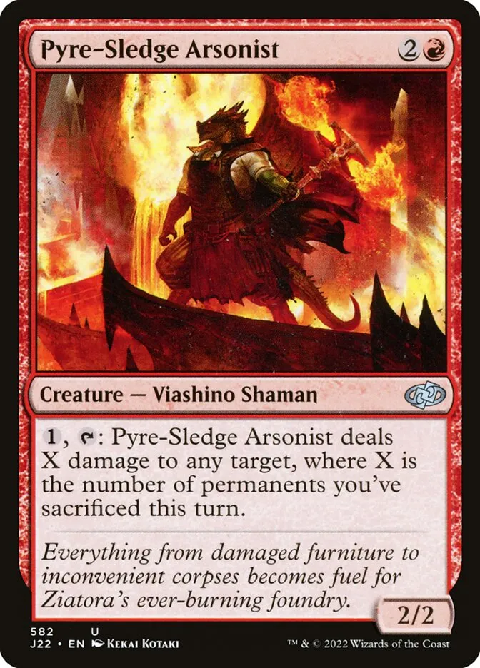 2022 Jumpstart 2022 Pyre-Sledge Arsonist uncommon #582 uncommon card image