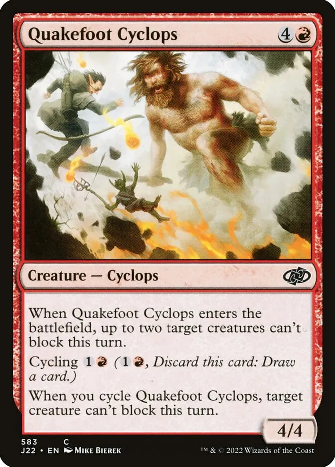 2022 Jumpstart 2022 Quakefoot Cyclops #583 common card image
