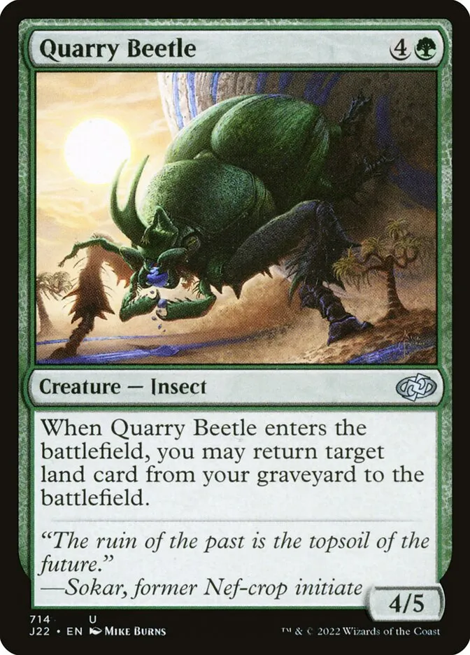2022 Jumpstart 2022 Quarry Beetle uncommon #714 uncommon card image