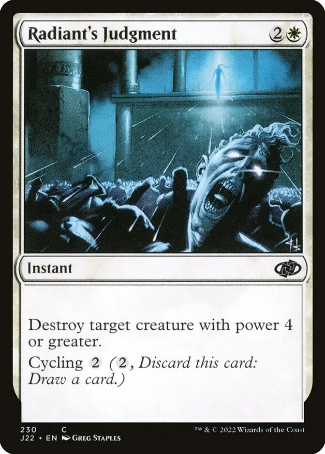 2022 Jumpstart 2022 Radiant's Judgment common #230 common card image