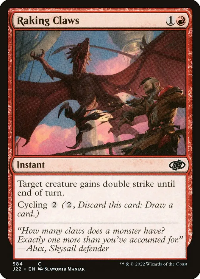 2022 Jumpstart 2022 Raking Claws common #584 common card image