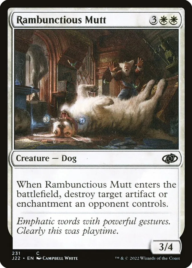 2022 Jumpstart 2022 Rambunctious Mutt common #231 common card image