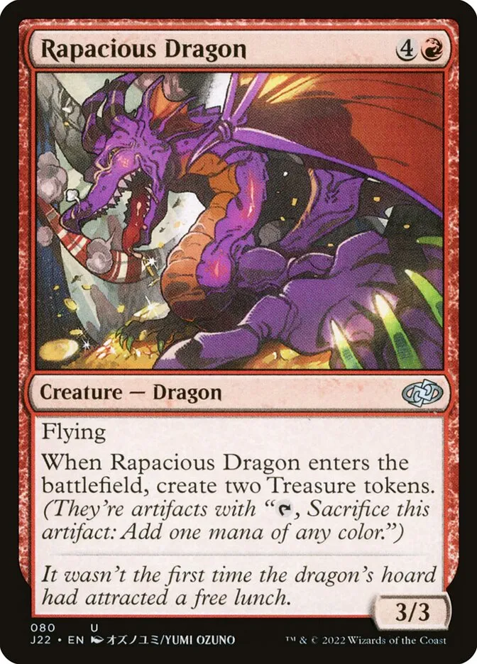 2022 Jumpstart 2022 Rapacious Dragon [Misprint] uncommon #80 uncommon card image