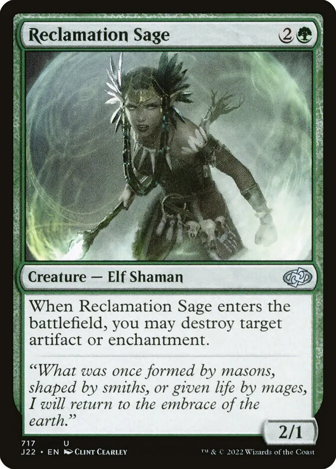 2022 Jumpstart 2022 Reclamation Sage #717 uncommon card image
