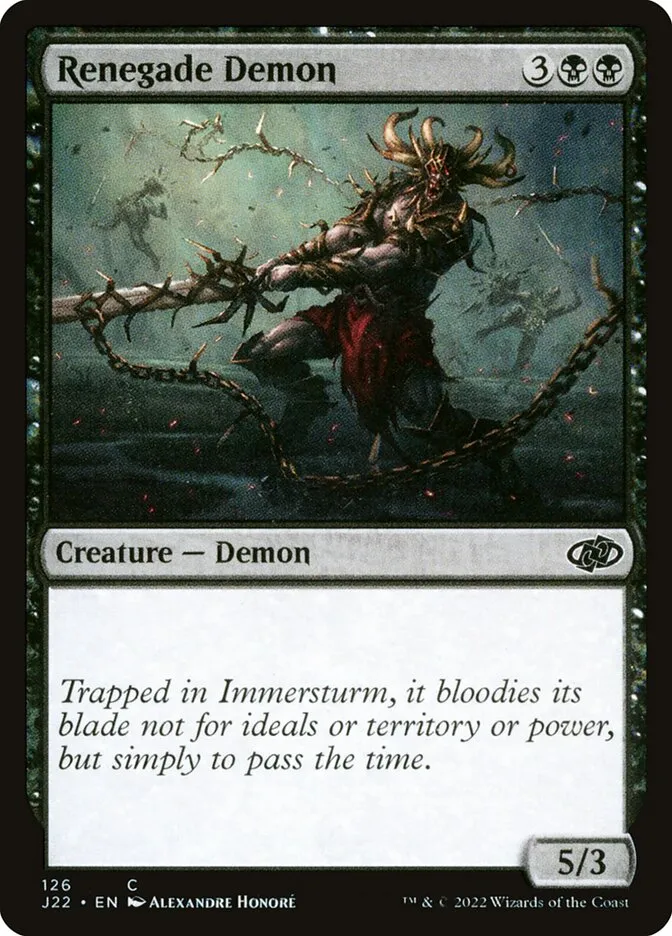 2022 Jumpstart 2022 Renegade Demon #126 common card image
