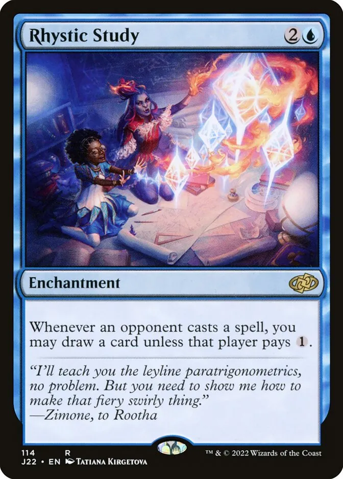 2022 Jumpstart 2022 Rhystic Study #114 rare card image