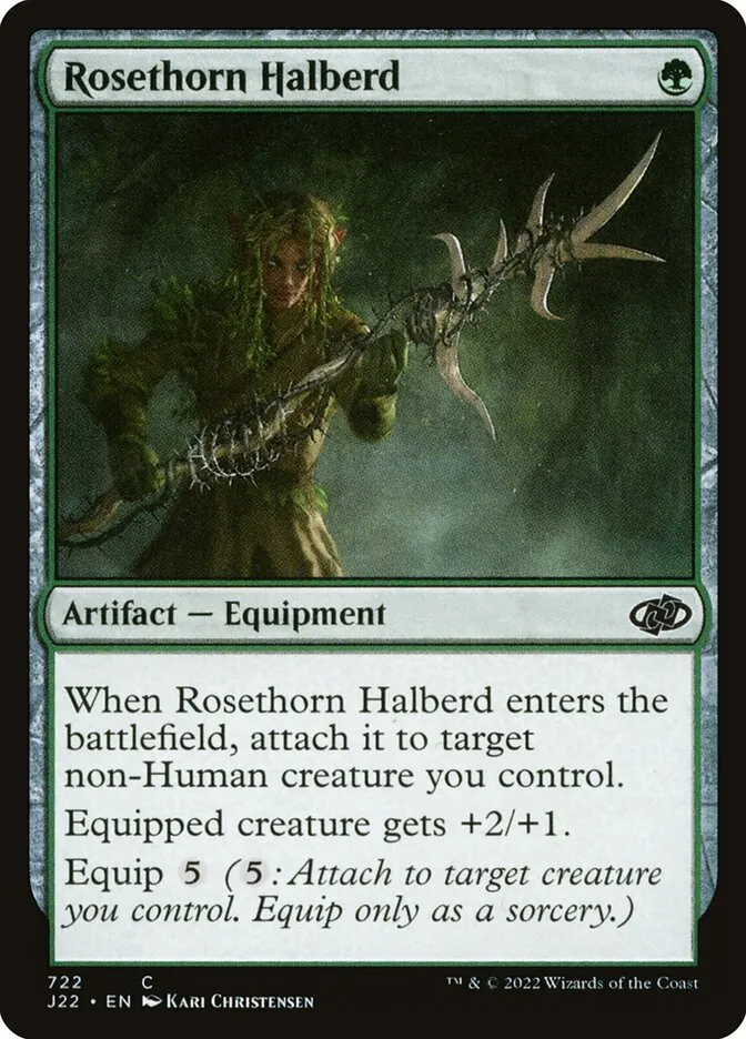 2022 Jumpstart 2022 Rosethorn Halberd common #722 common card image