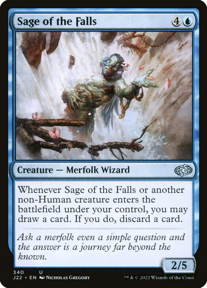 2022 Jumpstart 2022 Sage of the Falls #340 uncommon card image