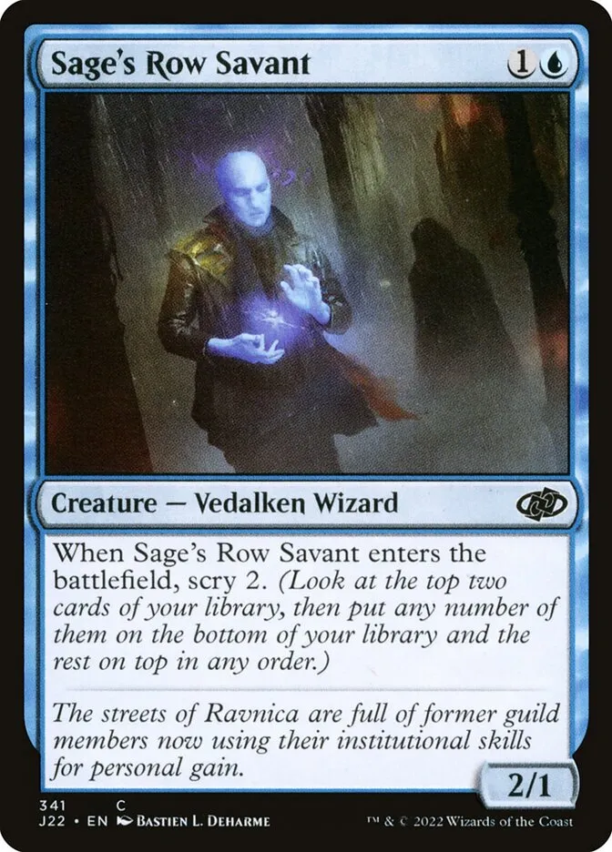 2022 Jumpstart 2022 Sage's Row Savant #341 common card image