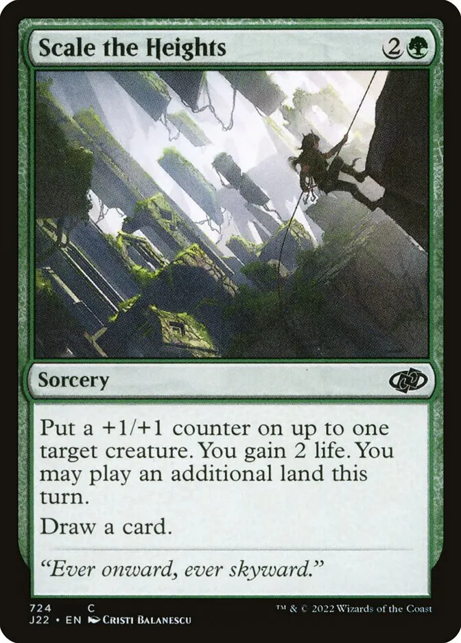 2022 Jumpstart 2022 Scale the Heights #724 common card image