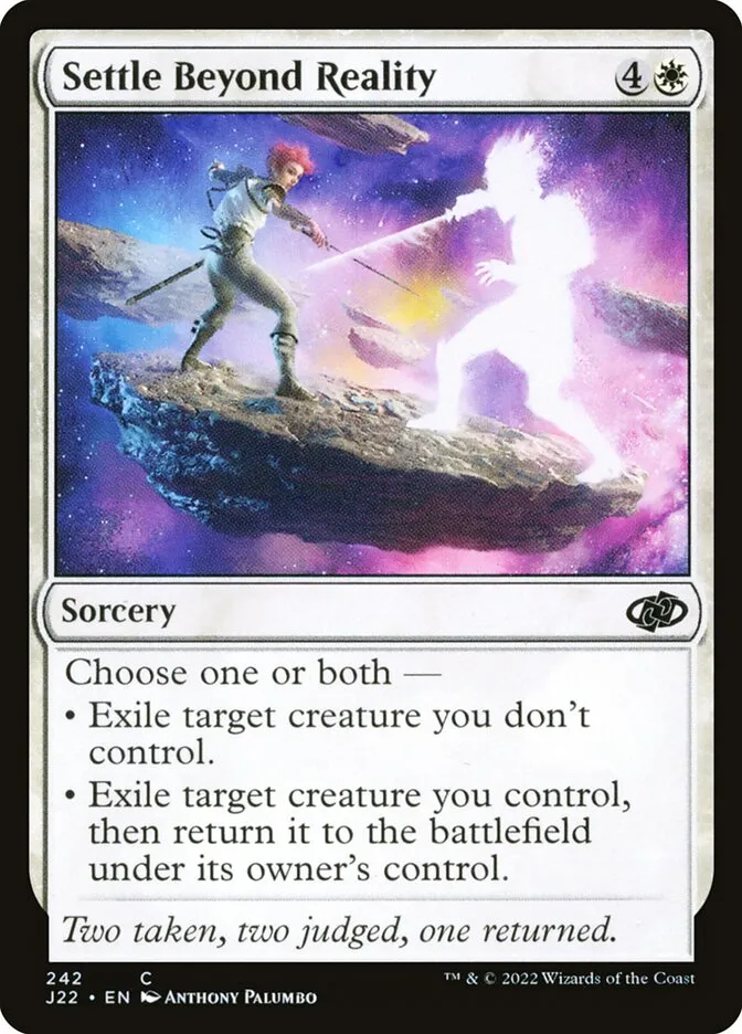 2022 Jumpstart 2022 Settle Beyond Reality common #242 common card image