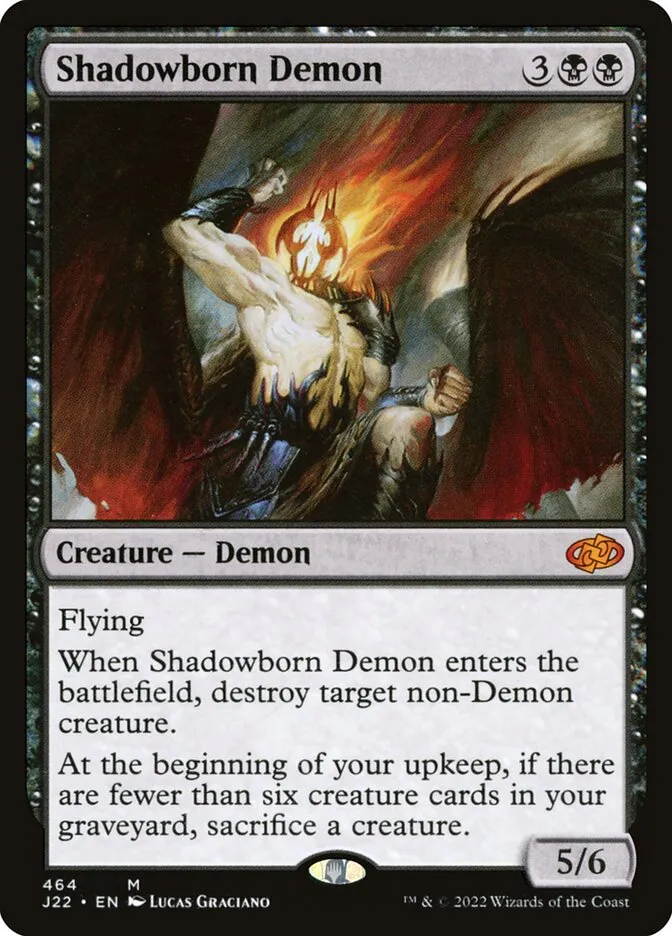 2022 Jumpstart 2022 Shadowborn Demon #464 mythic card image