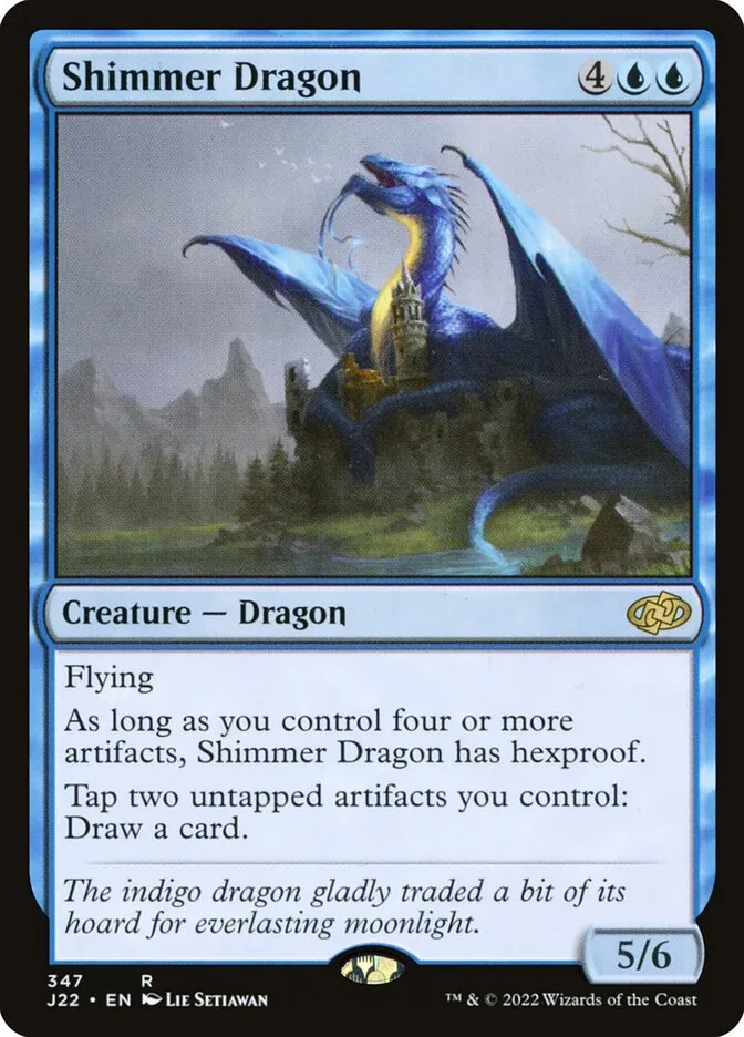 2022 Jumpstart 2022 Shimmer Dragon #347 rare card image