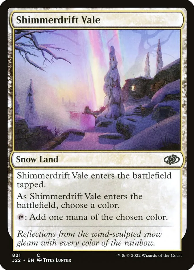 2022 Jumpstart 2022 Shimmerdrift Vale common #821 common card image