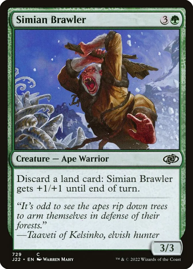 2022 Jumpstart 2022 Simian Brawler common #729 common card image