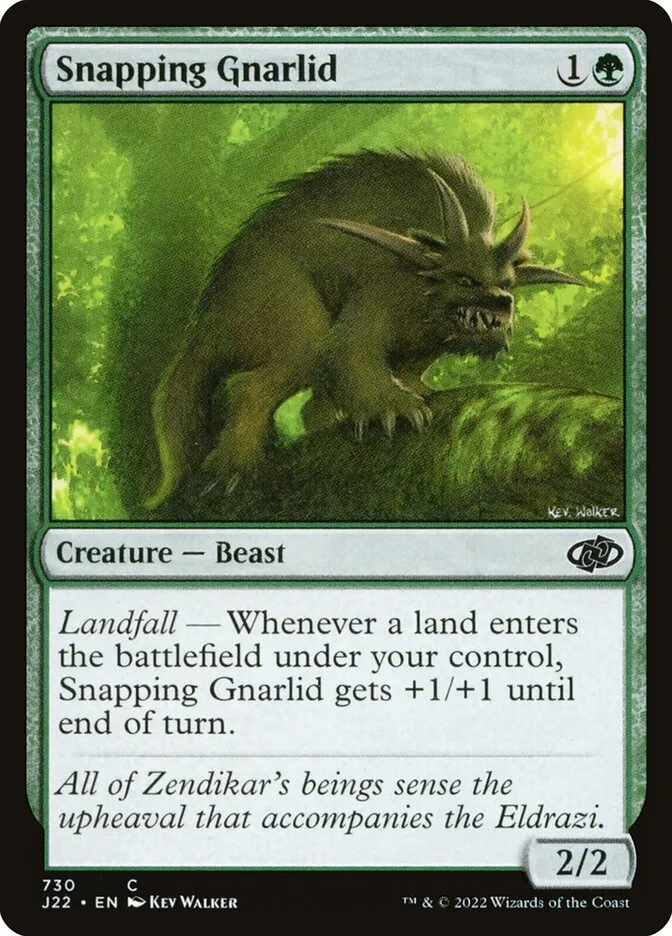 2022 Jumpstart 2022 Snapping Gnarlid common #730 common card image